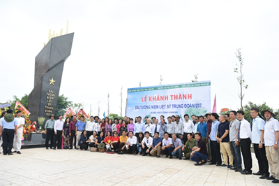 Đài tưởng niệm Liệt sỹ trung đoàn 207- Ấp Đá Biên, Long An